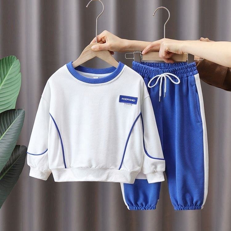 Wholesale kids Clothes Long Sleeve Set Children's clothing cartoon print sports Set Customization boys clothing sets Sweat Suits