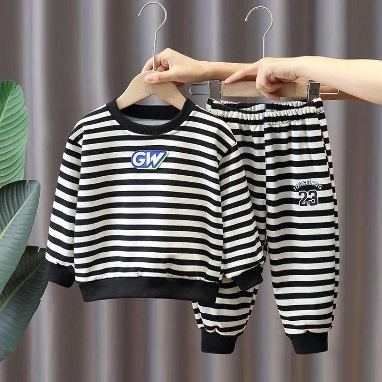 Wholesale kids Clothes Long Sleeve Set Children's clothing cartoon print sports Set Customization boys clothing sets Sweat Suits