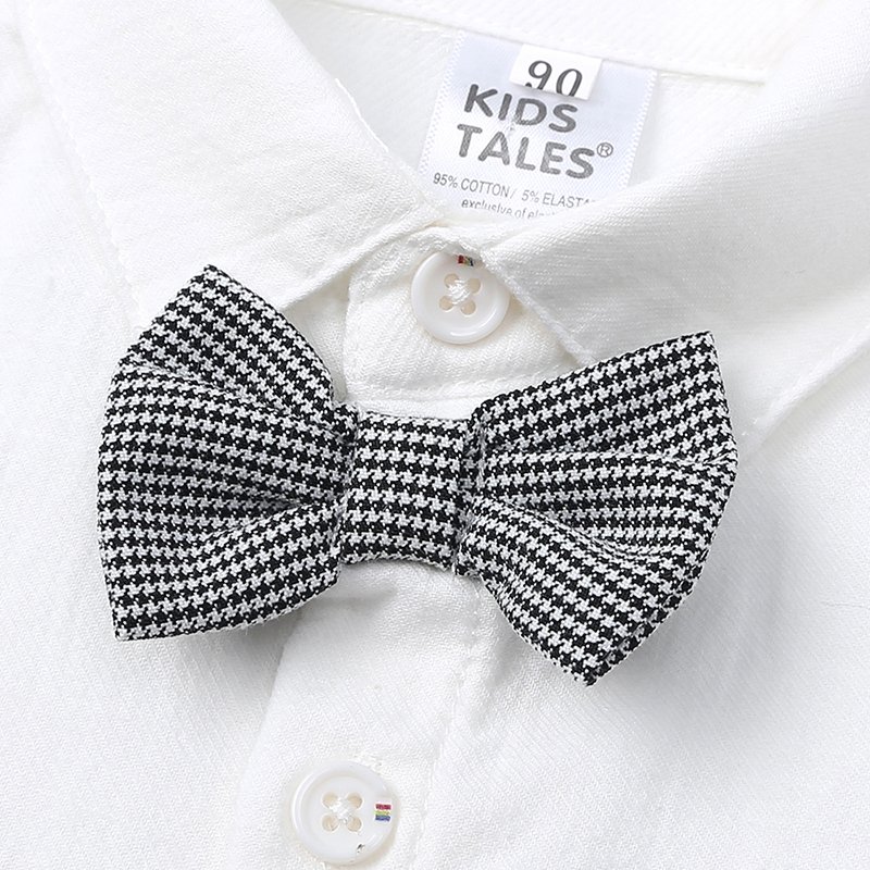 wholesale kids clothes set baby boys gentleman outfits overalls suits infant woven cotton toddler clothing sets