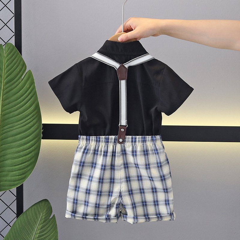 New summer boys clothing sets cotton shirt and pants baby boy clothes casual shirt set children's clothing