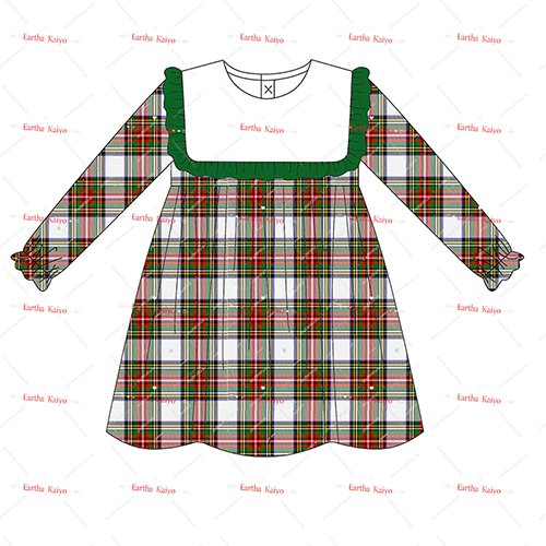 2024 romper set sibling matching outfits baby boys clothes overalls Christmas tartan dresses for girls