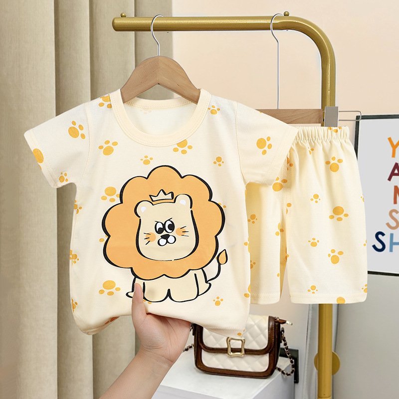 Wholesale Summer Baby Clothing Sets Children's T Shirt Shorts Suit Cotton Boys Set Cotton Kids Clothing Set