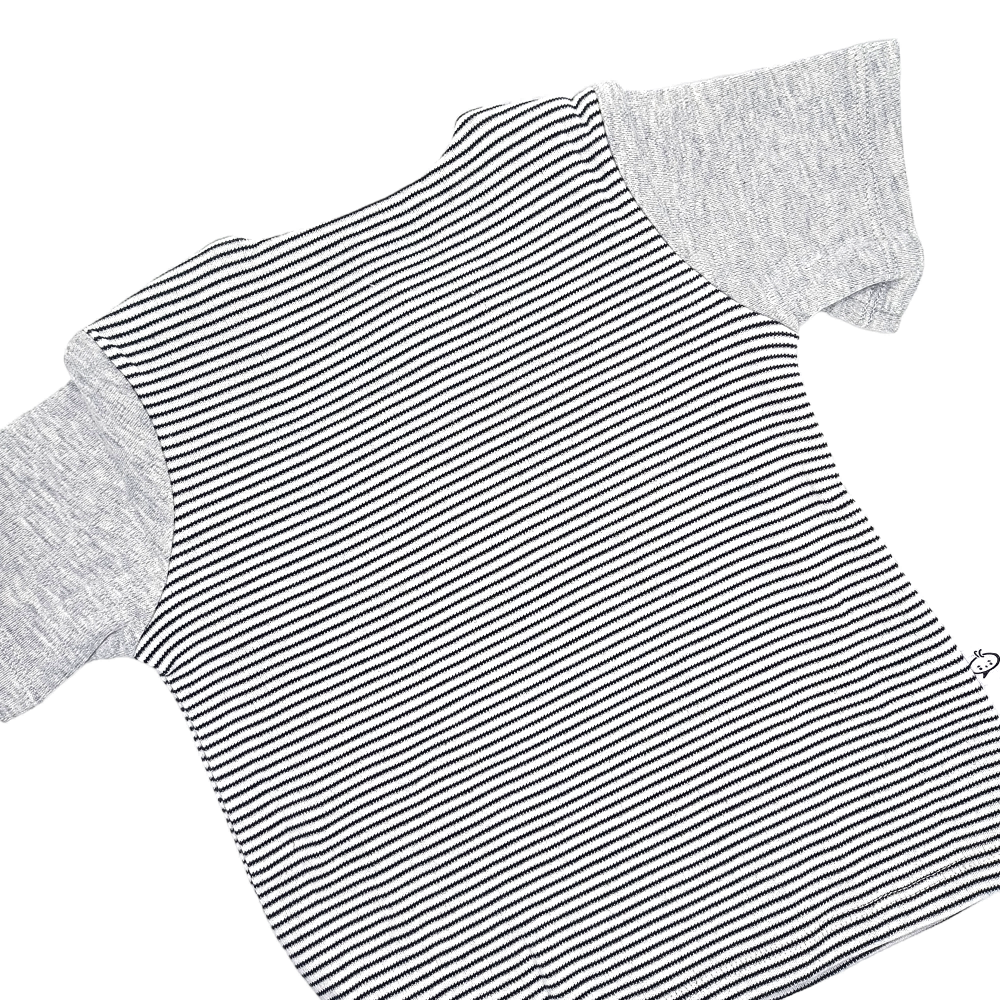 Babymio Baby Cotton Pajamas Summer Striped T-shirt Casual T-shirt Short Sleeves High Quality Baby Low Price Wholesale Kids 30000