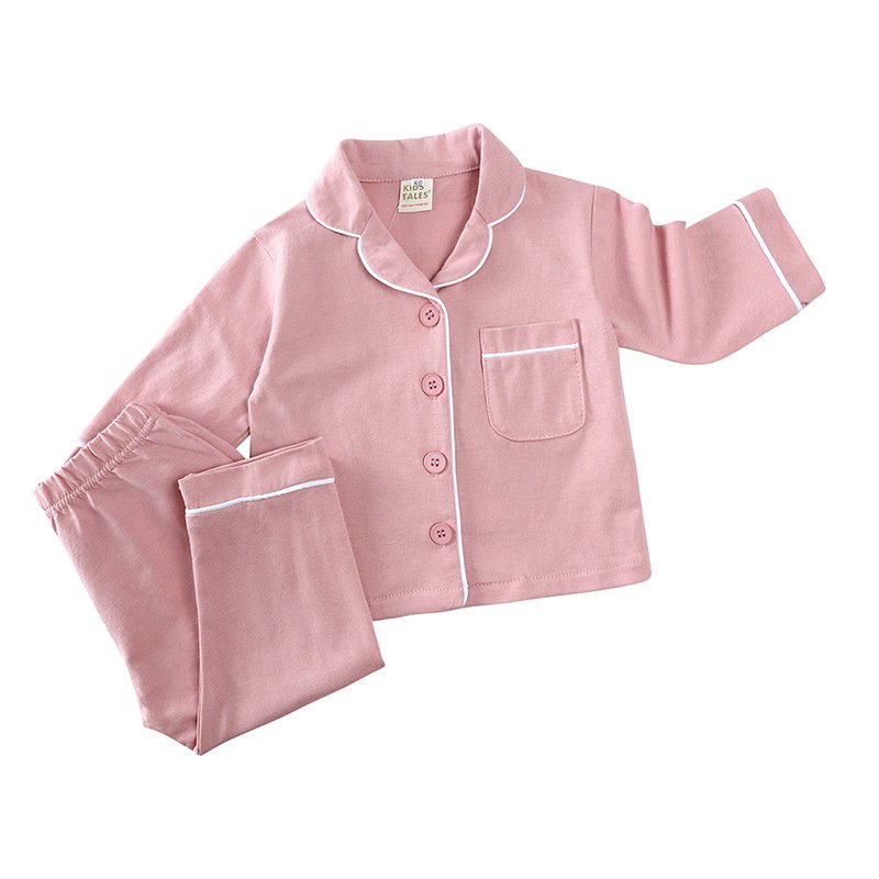 New design Pyjamas Clothes Loungewear kids pajama set Children Girls Sleepwear Custom Logo Cotton pajamas kids