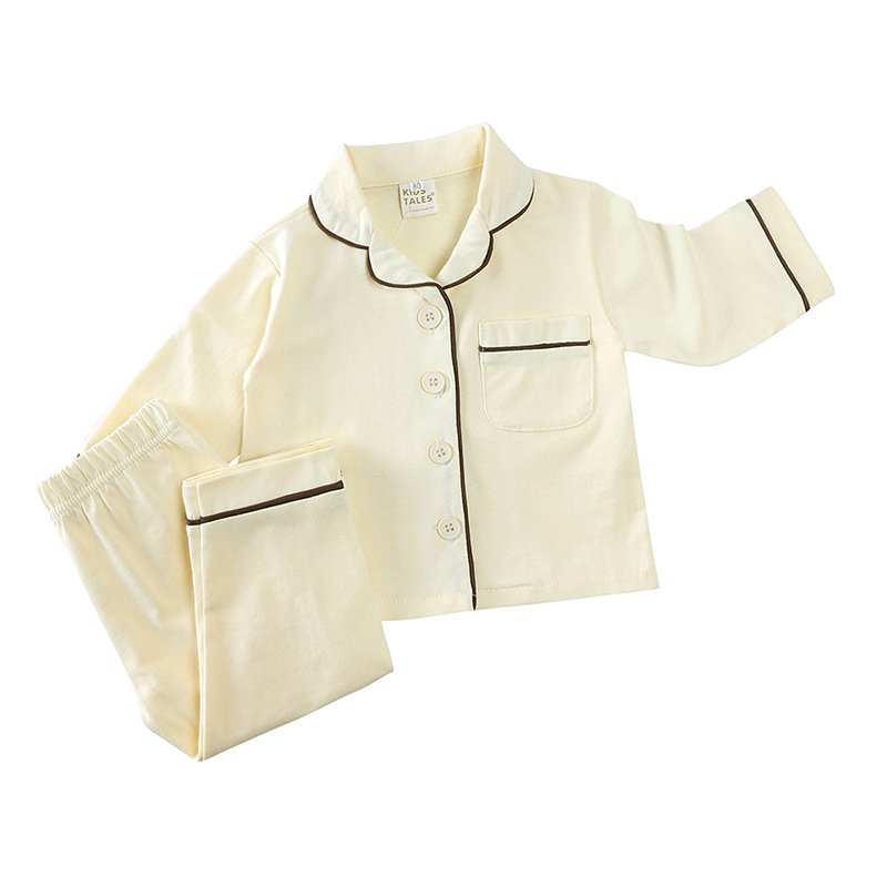 New design Pyjamas Clothes Loungewear kids pajama set Children Girls Sleepwear Custom Logo Cotton pajamas kids