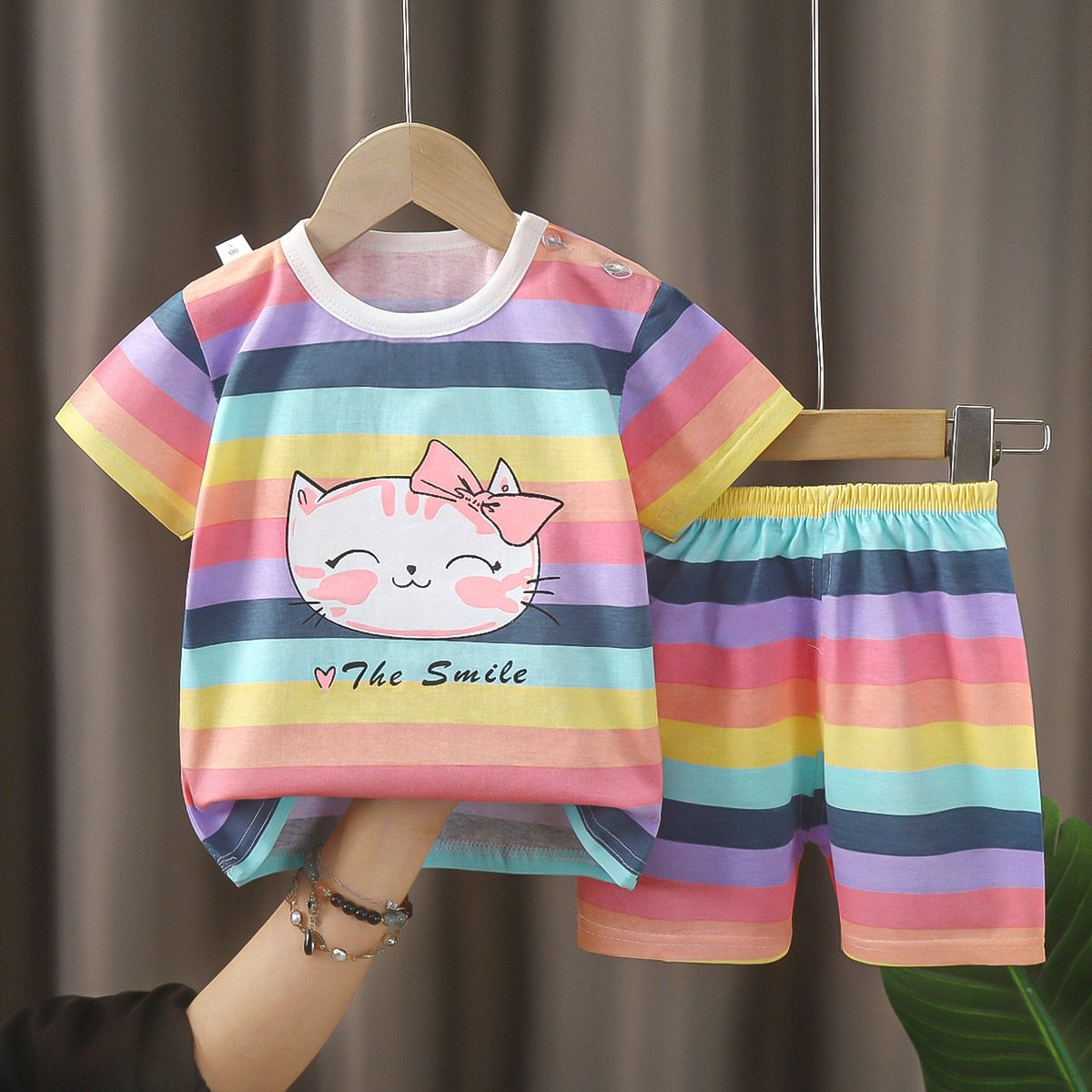 Summer Cotton Baby Clothing Set children's Solid Kids Casual Sports t-shirt shorts suit Short Sleeve Pants girls Toddler Outfits