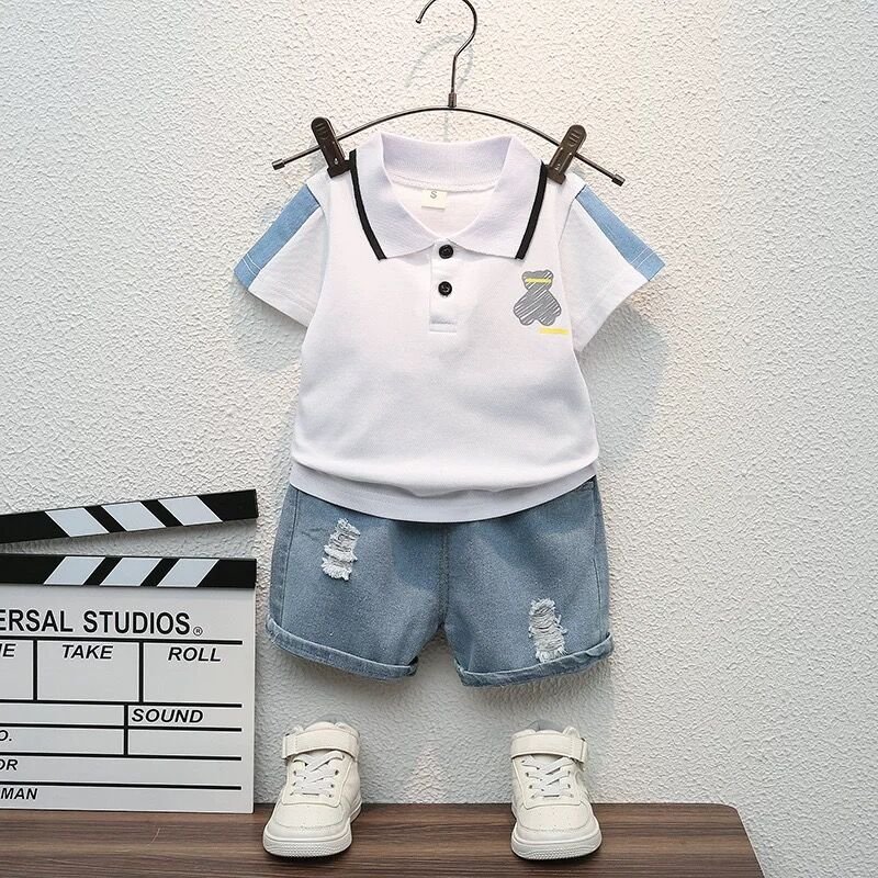 Noble style kids boys suit children shirt baby clothing sets