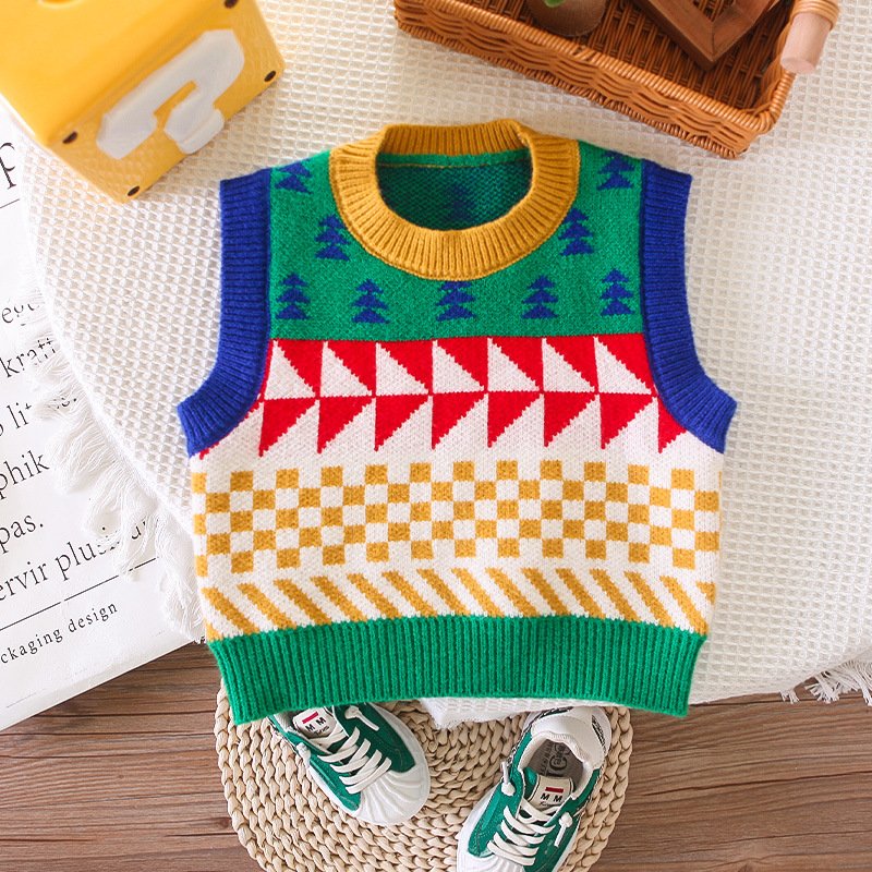 Latest Style Spring Autumn Children 3pcs Outfits Shirt+Sweater+Jeans Casual Boys Clothing Sets