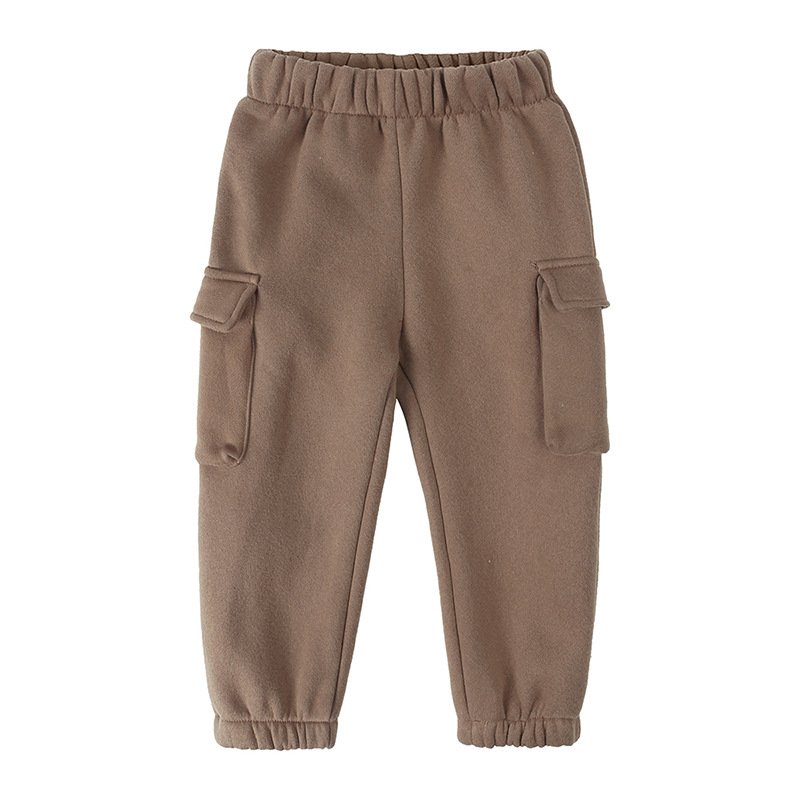 2024 New Custom Casual Solid Color Two-Piece Boy Clothing Sets 100% Cotton Sweater with Long Sleeves for Winter for Babies