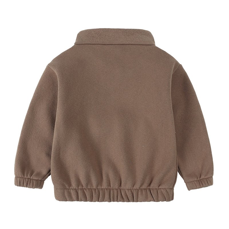 2024 New Custom Casual Solid Color Two-Piece Boy Clothing Sets 100% Cotton Sweater with Long Sleeves for Winter for Babies