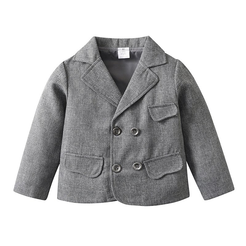 Autumn Boys Clothing Set T Shirt Tops Vest Coat Pants Little Kids Gentleman Outfits Boy Suit For 1-6 Years
