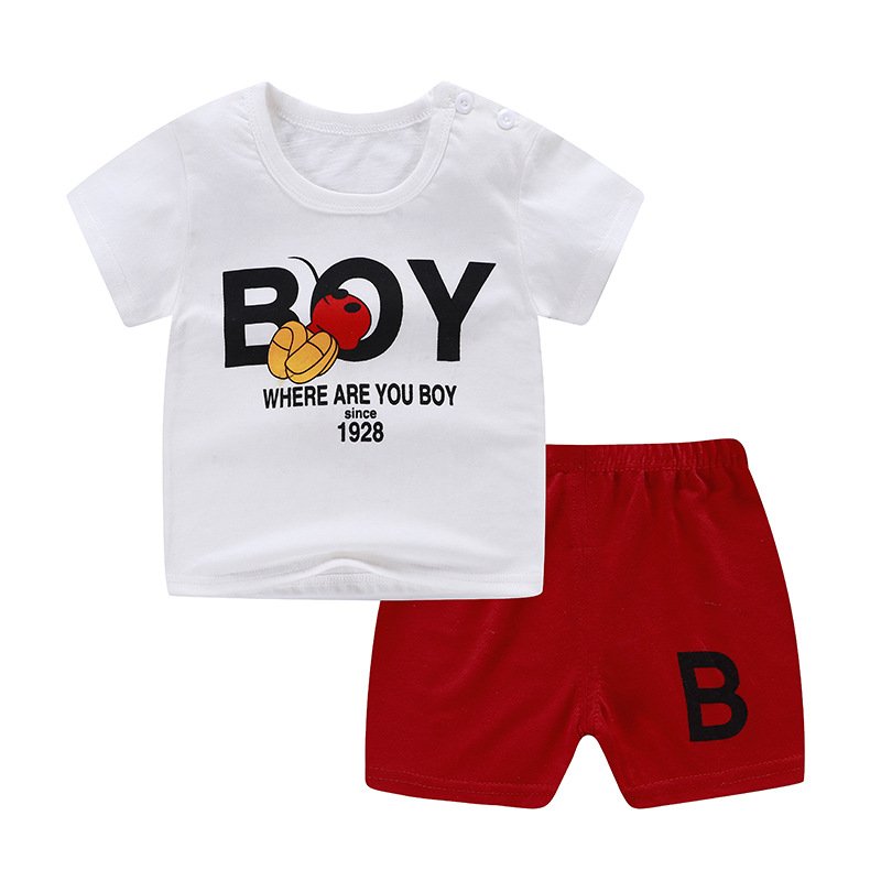 Boys Clothings Sets Baby boutique 2 Pcs Short Sleeve Clothes Set Summer Baby Clothings