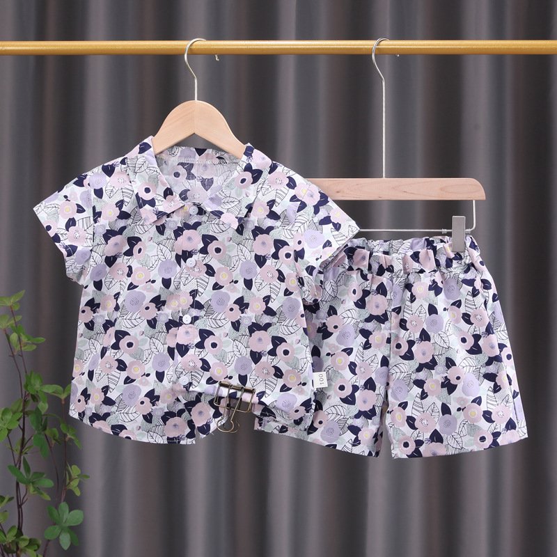 Baby boys' clothing sets Summer kid Formal Short Sleeve Casual Set Beautiful design tropical style Beach Pattern Hawaii Clothes