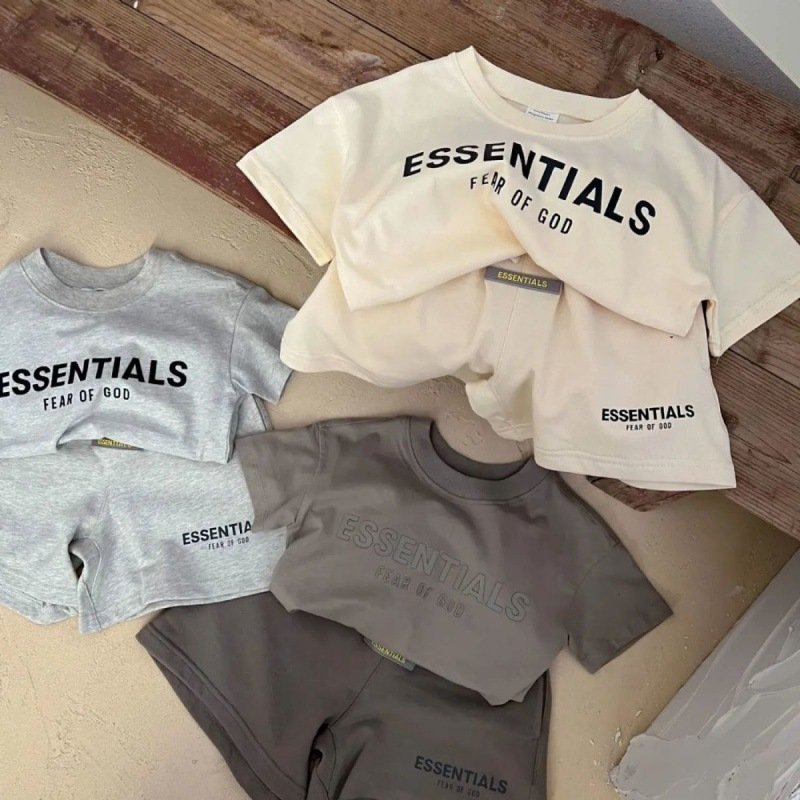 New summer 0-6 year old children's suit half-sleeved children's T-shirt sports set factory direct sales
