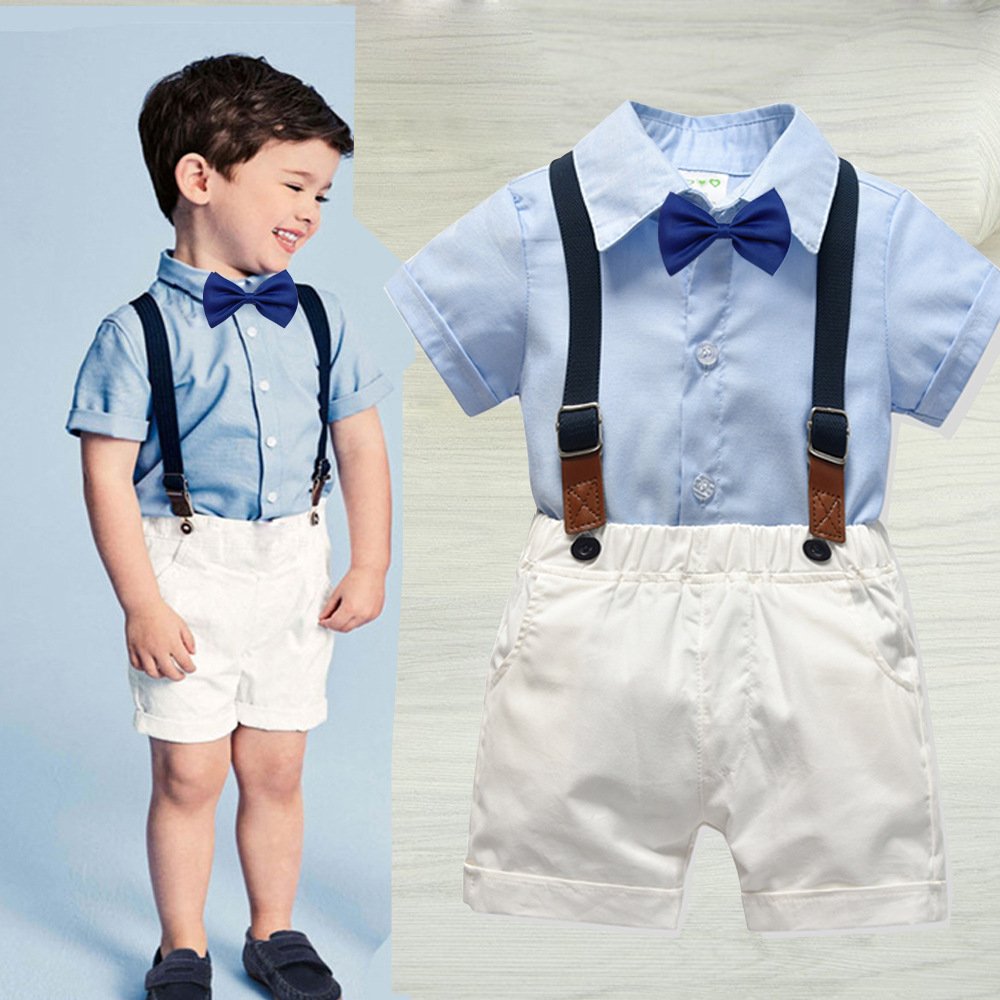 summer Kids Boy Clothes Suit 2PCS Children Gentleman Boy Outfits Set baby boy sets kids clothing sets