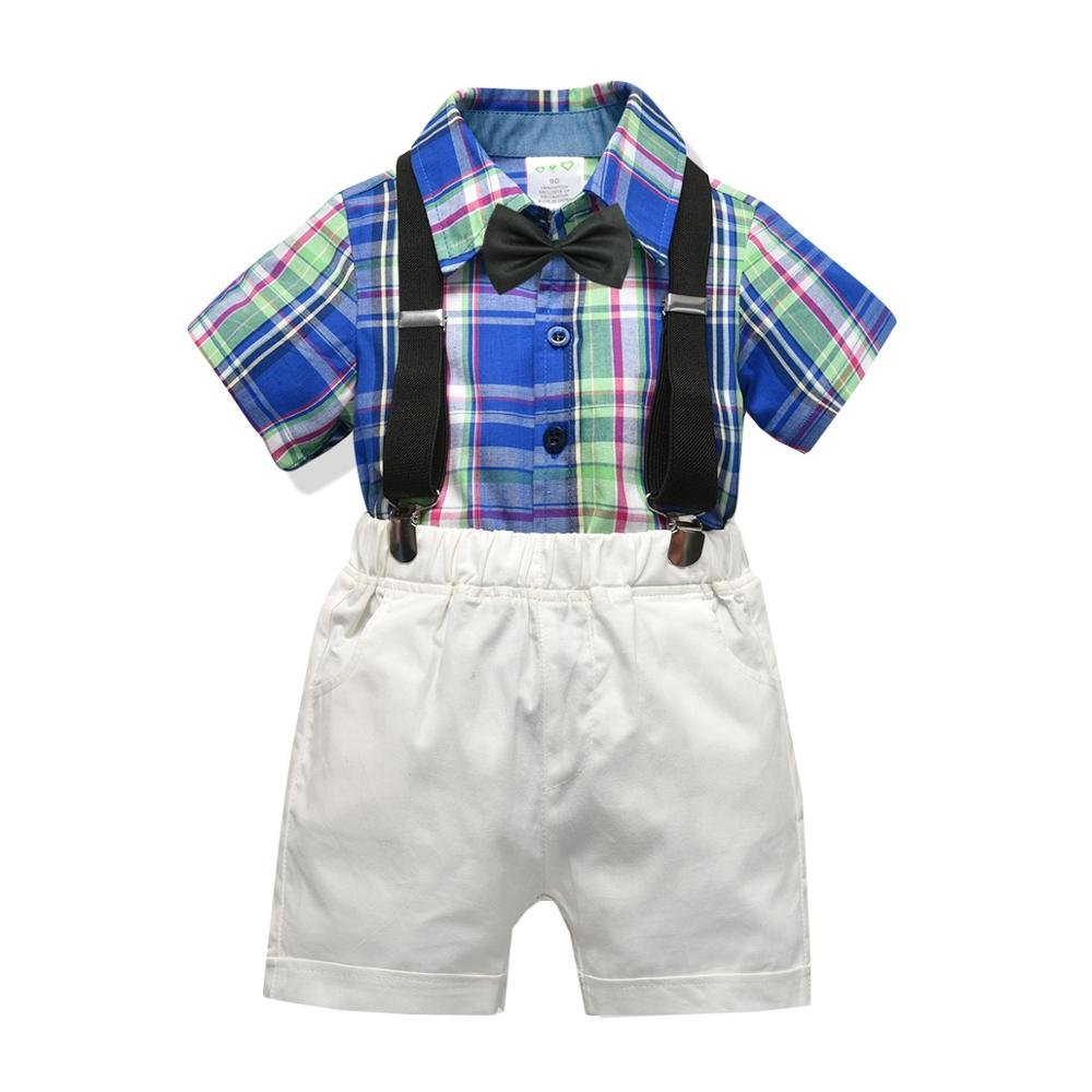 summer Kids Boy Clothes Suit 2PCS Children Gentleman Boy Outfits Set baby boy sets kids clothing sets