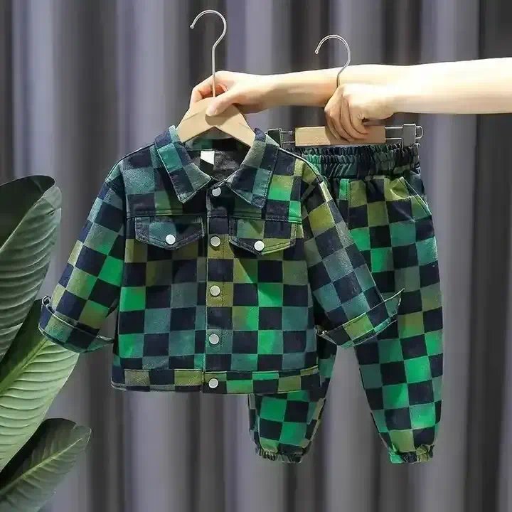 Winter Customized Baby Boys Outfit Two Piece Hoodie Kids Set Child Long Sleeve Clothing Casual Choice
