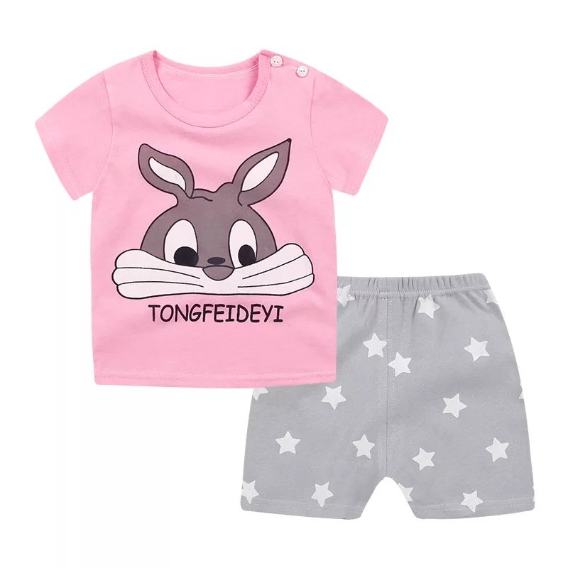 Children Clothes Summer Short Sleeve T-Shirt Set Trendy Baby summer clothing sets Fashion T-shirt And Shorts For Boys Clothing