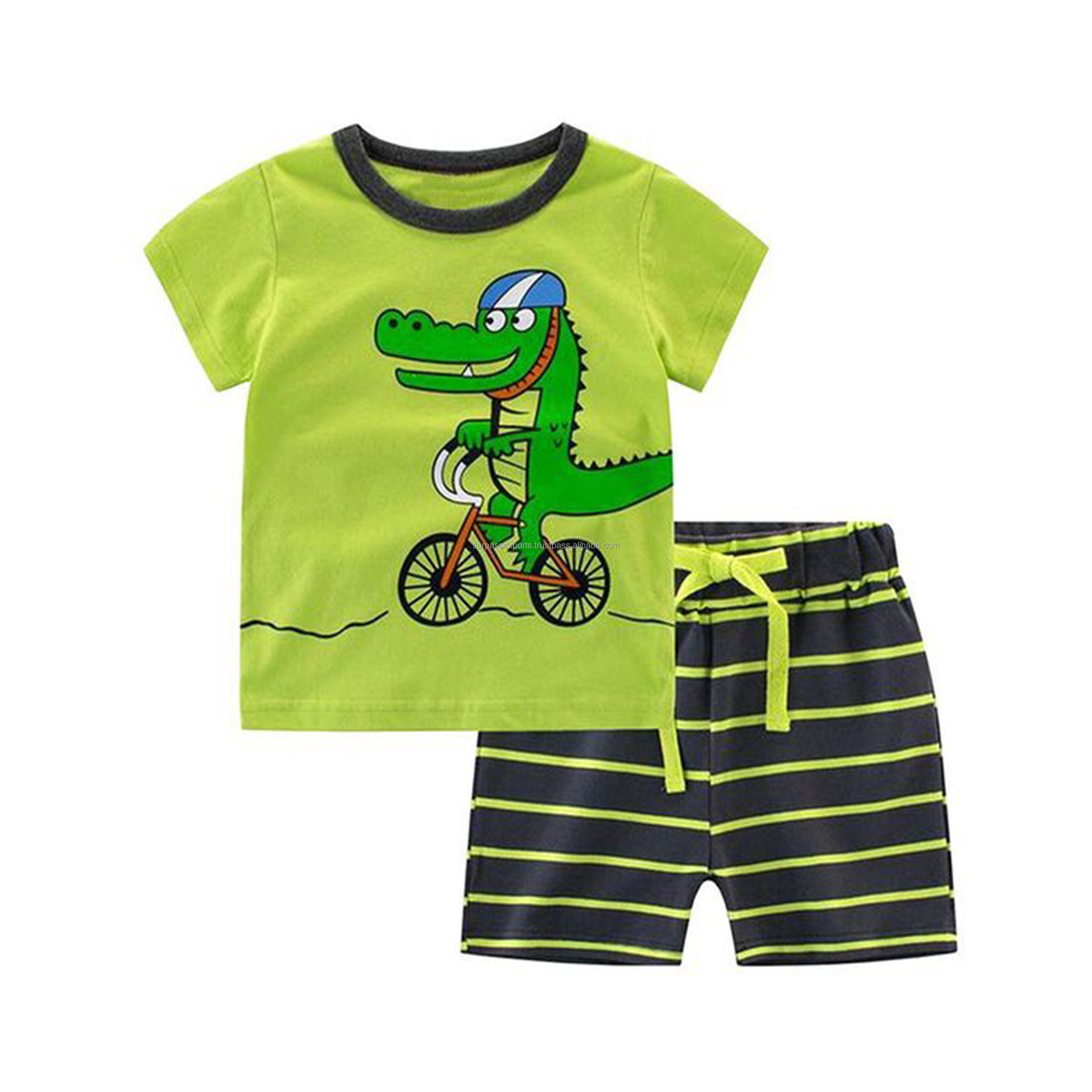 Wholesale New Trending Organic Cotton Kids Clothing Set Extra Soft 100% Cotton Clothing Sets for Standard Dresses