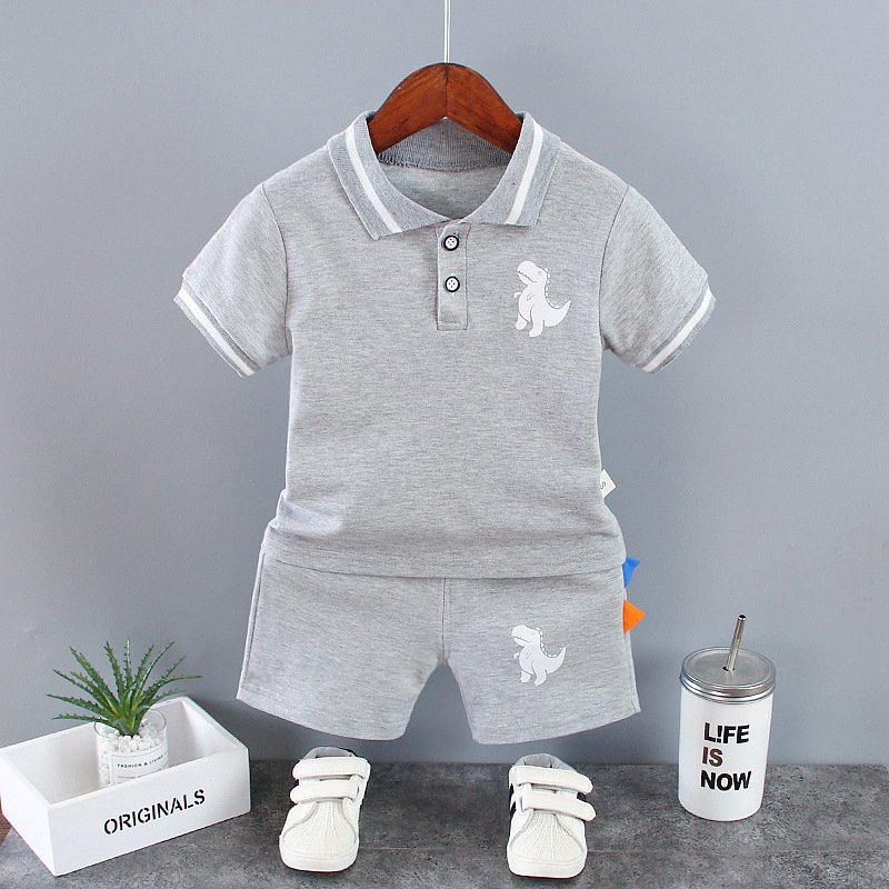 Summer Boy's Clothing Short Sleeve Cotton Kids Clothes 0-5Years Boys Clothes Wholesale Children Clothing Sets Two-pieces Set