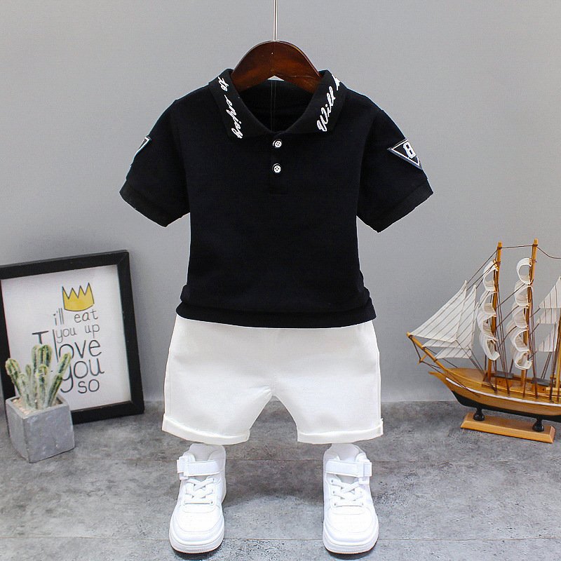 Summer Boy's Clothing Short Sleeve Cotton Kids Clothes 0-5Years Boys Clothes Wholesale Children Clothing Sets Two-pieces Set