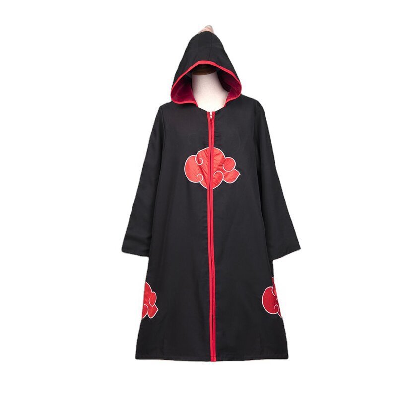Tytopone Uchiha Itachi Akatsuki Red Cloud Cloak Anime Ninja Cosplay Costume Halloween Cloak Adult Child