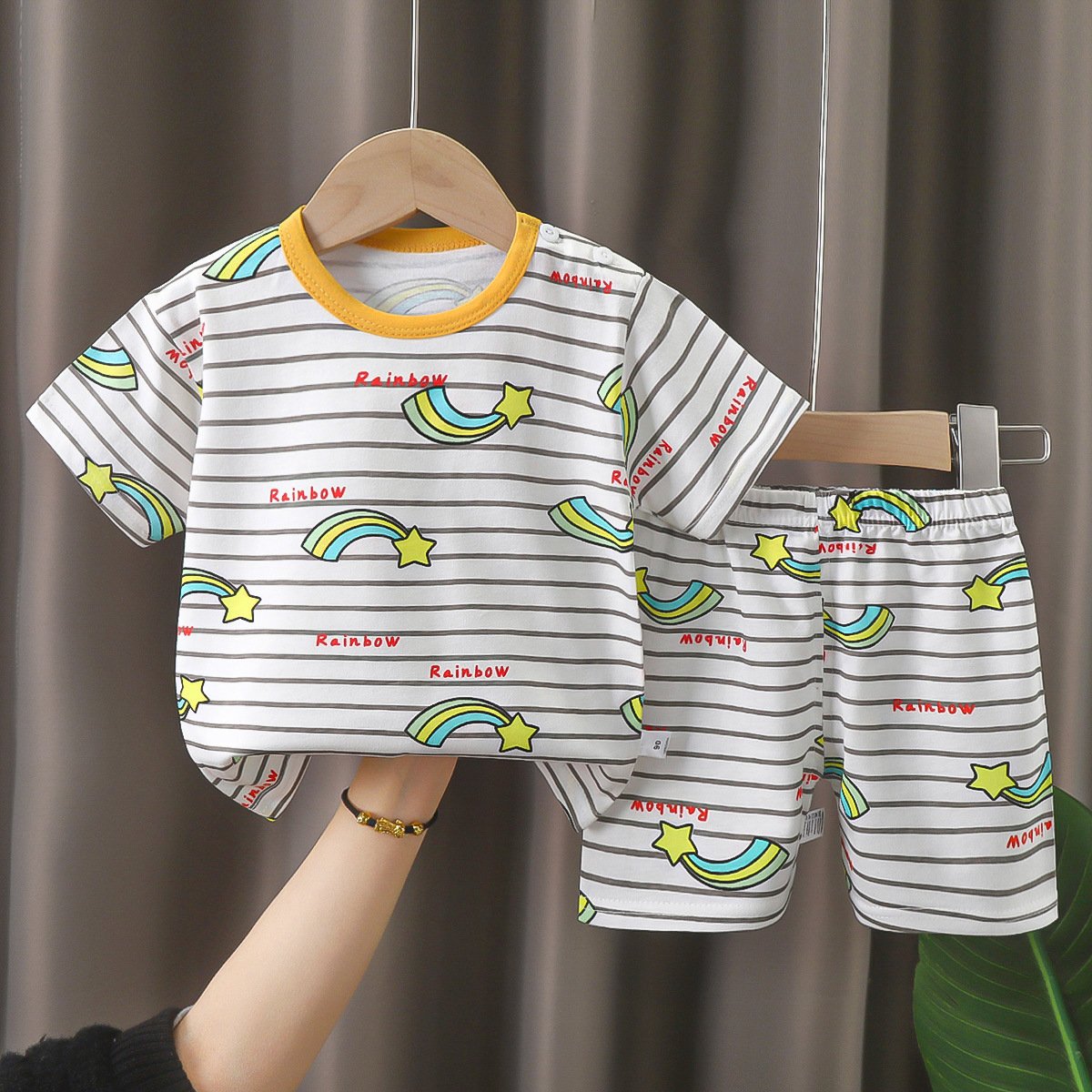 Children's Short Sleeve Outfit Boys Summer 3-5 Years Clothing Suit Baby Girl T-shirt Shorts Cotton Clothes Sets for Toddler Kids