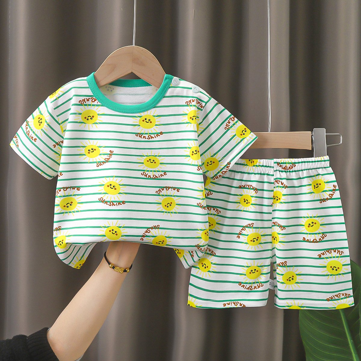 Children's Short Sleeve Outfit Boys Summer 3-5 Years Clothing Suit Baby Girl T-shirt Shorts Cotton Clothes Sets for Toddler Kids