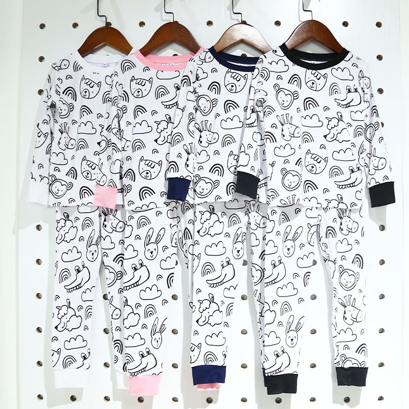 Hongbo infant's clothing Striped baby's suit long sleeved baby boy girl clothes bamboo spandex baby clothing sets for new born