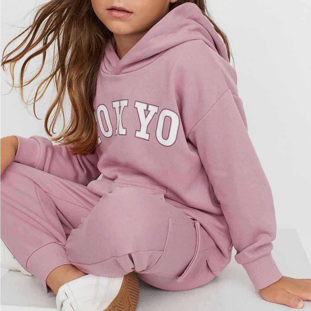 Custom Children 2 Piece Girls Clothing Sets Hooded Tracksuit For Girls / New Fashion Long Sleeve Sport Suit Kids Tracksuit 2025