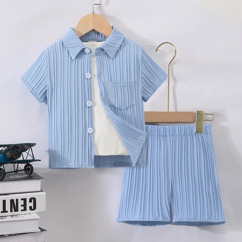 Summer Boutique 3 4 5 6 7 Year Old Children Shirts Suit Fashion Boy Child Clothes Kids Wear Wholesale Toddler Boys Clothing Sets