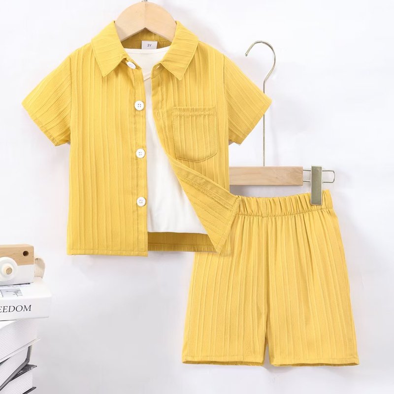 Summer Boutique 3 4 5 6 7 Year Old Children Shirts Suit Fashion Boy Child Clothes Kids Wear Wholesale Toddler Boys Clothing Sets