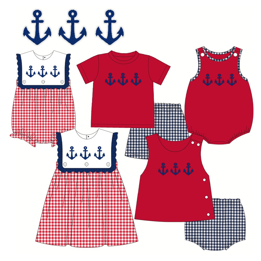 Hot sale boutique custom applique for baby boys clothing set knit clothing set for baby boys