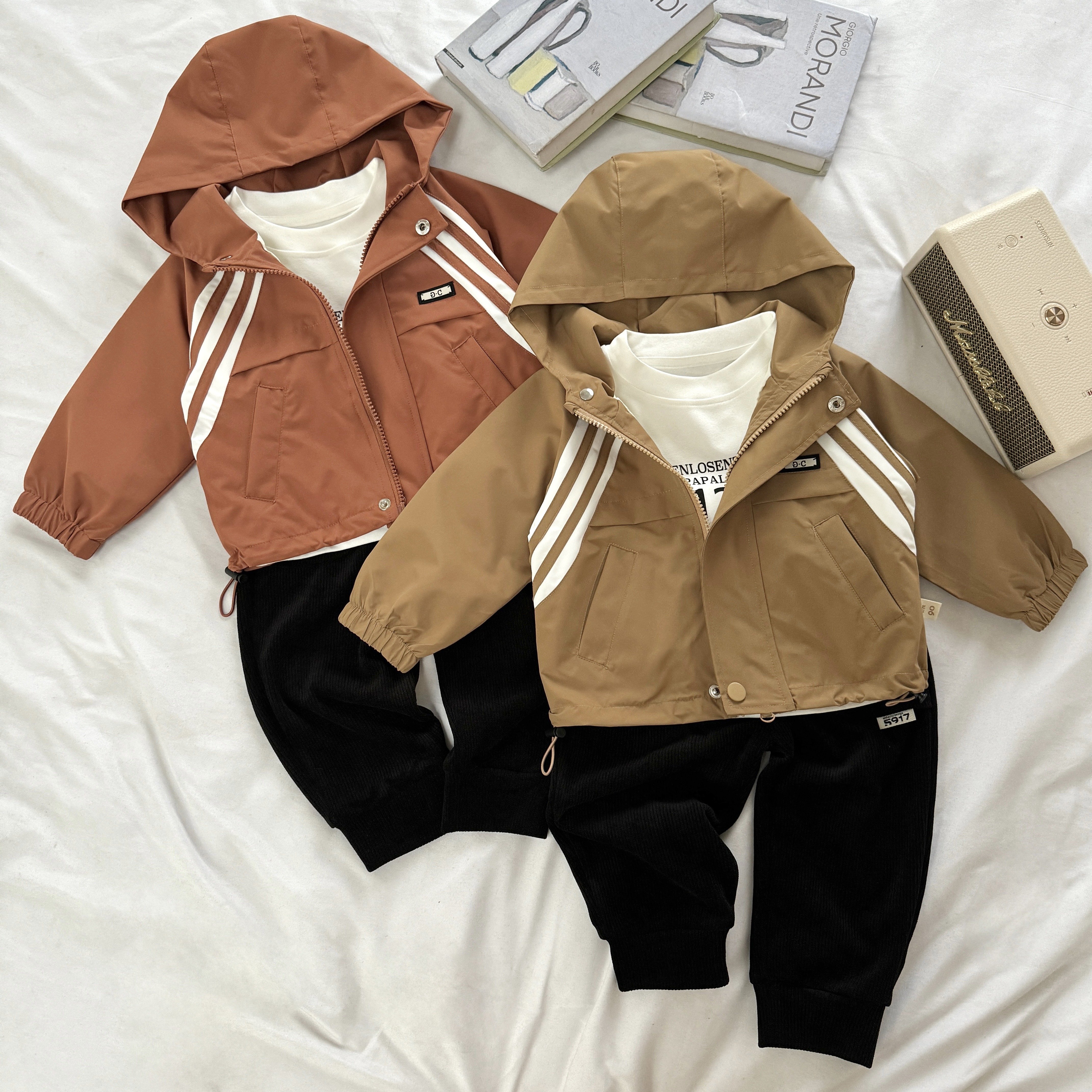 High Quality Boys Three-Piece Set Fall and Winter Coat Boy's suit children clothing set Casual Print Kids Wear with Excellent