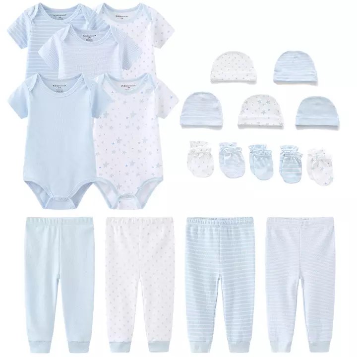 19pcs new born baby clothes sets 100% cotton baby boy clothing set wholesale new born baby gift set