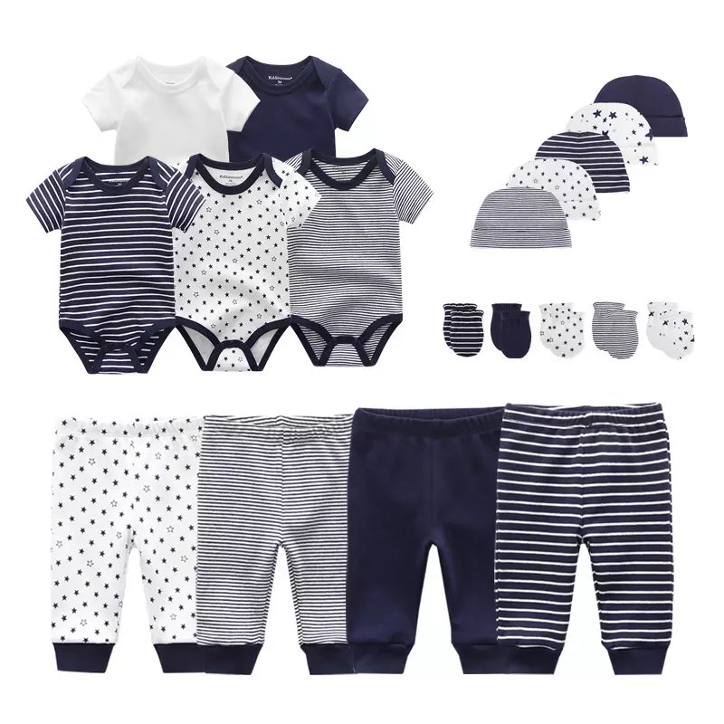 19pcs new born baby clothes sets 100% cotton baby boy clothing set wholesale new born baby gift set