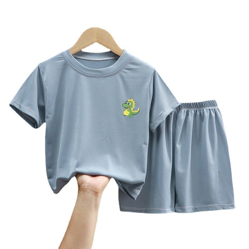children's short-sleeved suit girls summer clothes boys t-shirt Child clothing