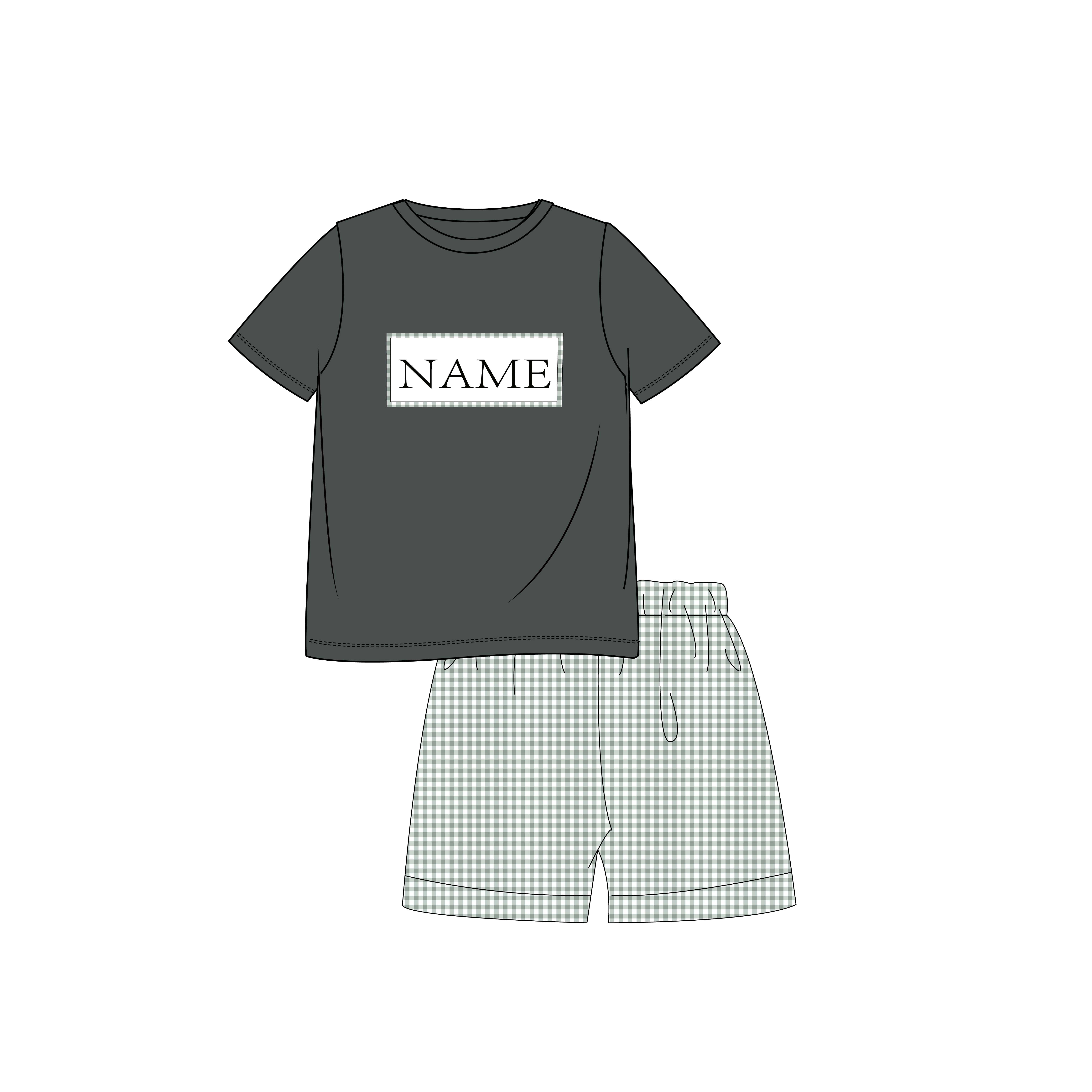 YIHUI Smocked Blue Accent Bubble For Boy OEM ODM in Stock Baby Summer Short Sleeve Wholesale Summer Rompers Boys clothing set