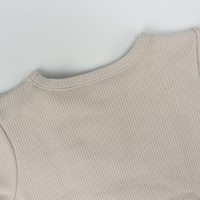 Organic cotton baby jogger set waffle baby clothing set custom baby sweat suit sets knitted infant sport wear newborn clothes