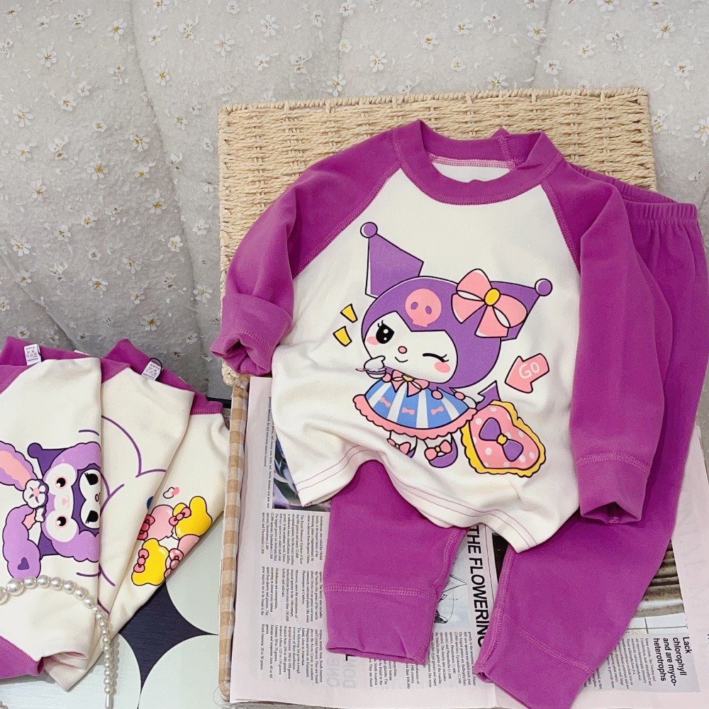 Spring Casual Apparel Set for Boys and Girls Cartoon Animal Top and Pants Cotton Fabric Perfect Baby suit homewear