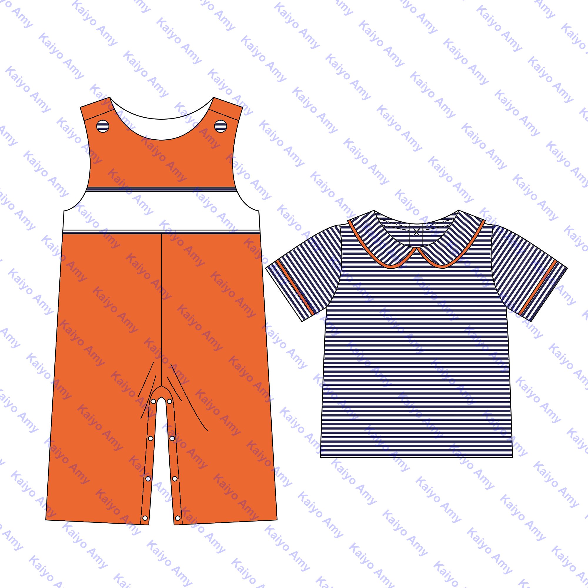Christmas clothes baby boys longalls set peter pan collar tops boutique toddler boys clothing set