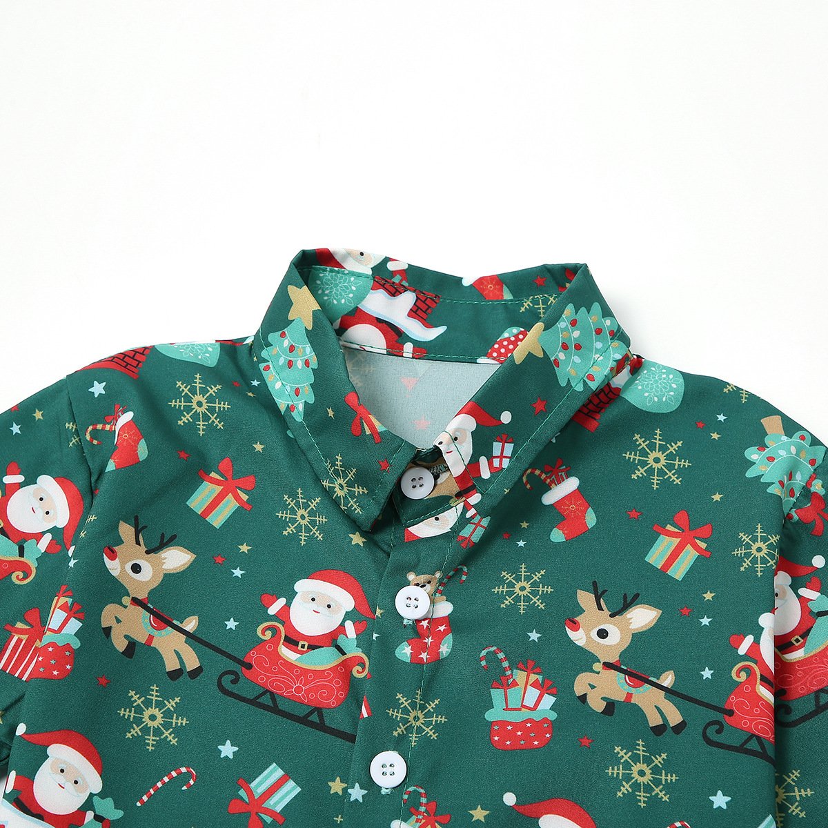 Xmas Festival Clothing Kids Baby Boy Christmas Santa Claus T Shirt Top+Shorts Pants Outfit Boys Gentlemen's Clothes Sets