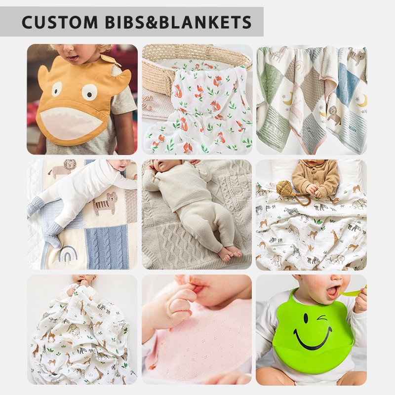 GDTEX Custom Negotiable Price Customize Per you Request Newborn Gift Box Baby Romper Muslin Swaddle Blanket Pacifier