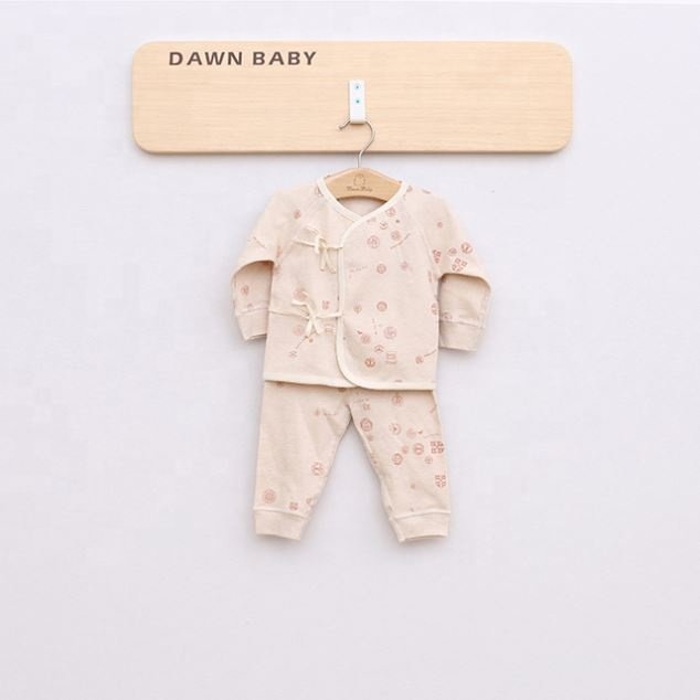 YF12641 New Arrival 100% Organic Cotton Baby Girl Cotton Clothes Newborn Toddler Boys Clothing spring baby sleepsuit