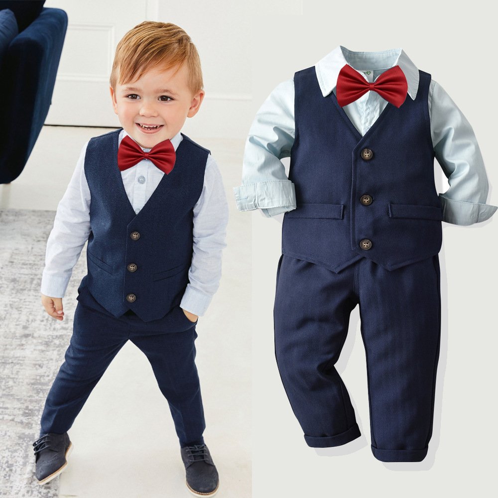 2024 Kids Birthday Boys Clothing Sets Boys Suit Party Wear Boutique Formal Suits Children Clothes Boy Outfits For Kids