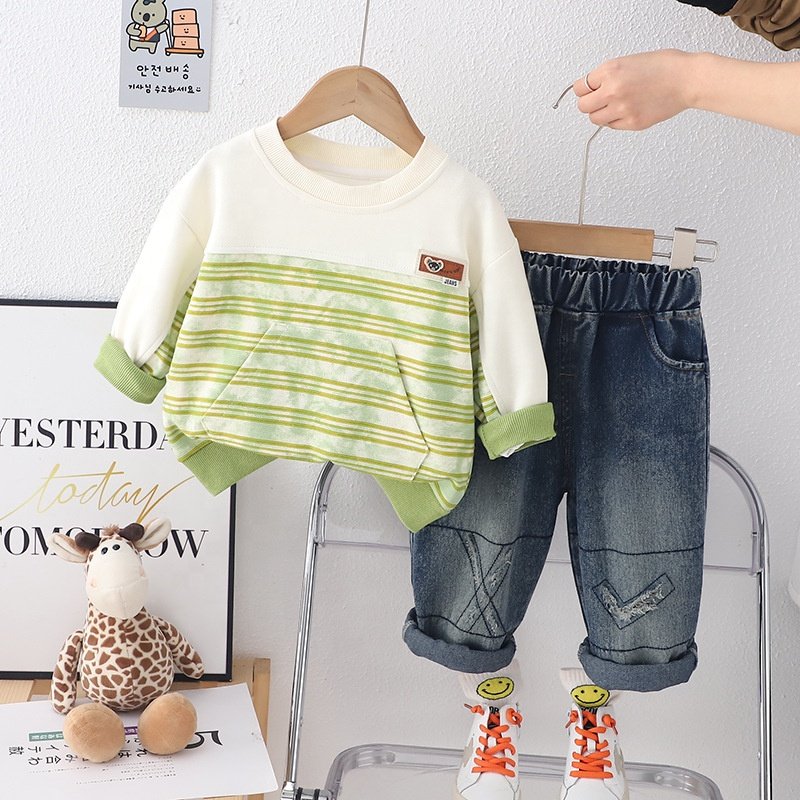 Fashion cool children clothes boys clothing sets spring cotton baby boy clothes