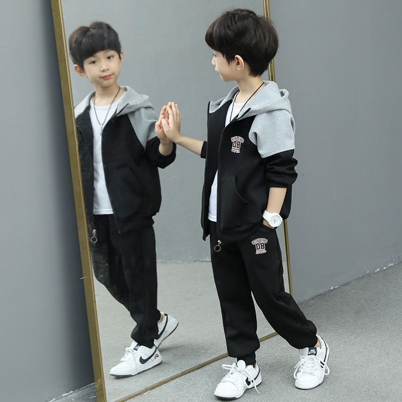 Boys new spring and autumn fashion children's clothing set