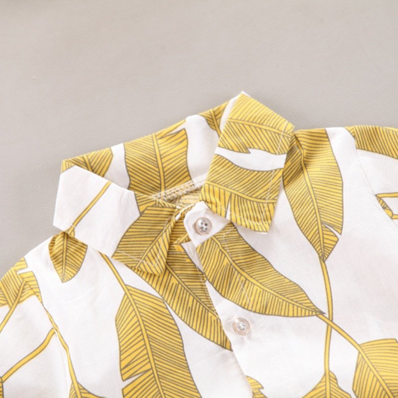 2pcs Print Children's Clothing Sets Summer Baby Boy Polo Shirts Casual Kids Cotton Pants Popular