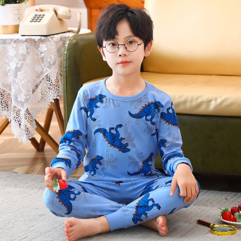 Children's Cotton Homewear Two-piece Set Boys and Girls Pajamas Set