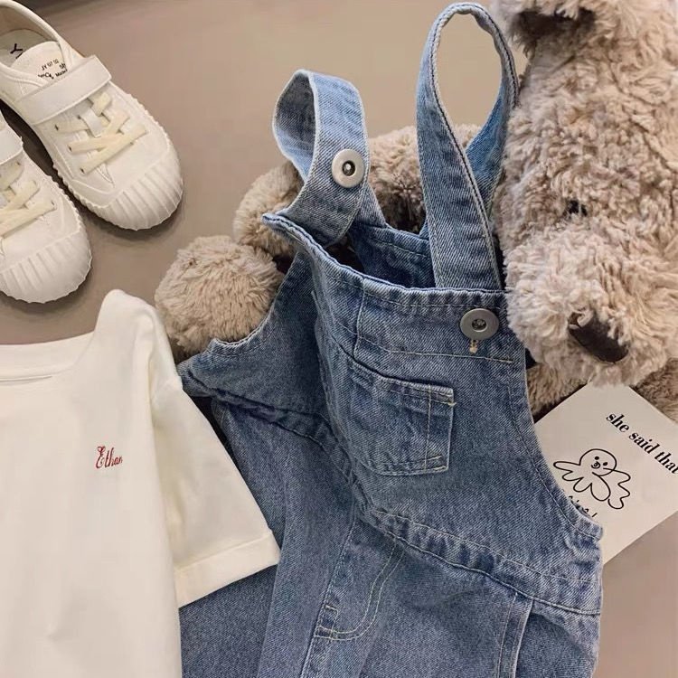 Fashion Casual Oversized Pants Baby Clothing Jeans Jumpsuit Dungarees Toddler Denim Overalls